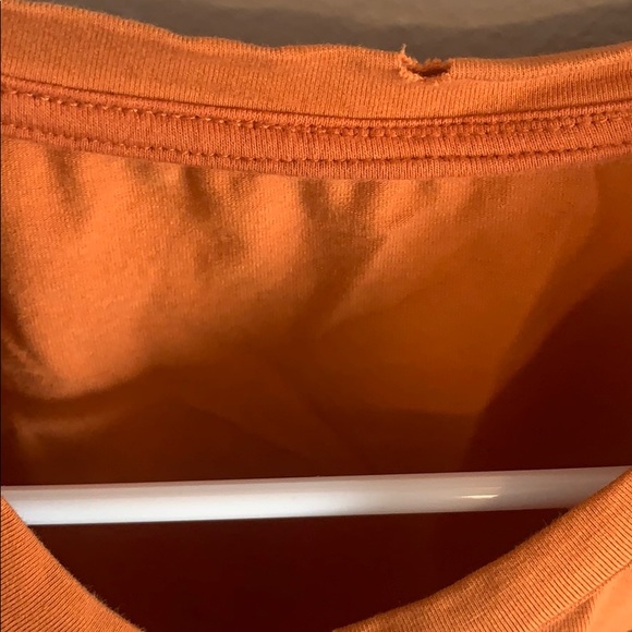 Unbranded Orange Peace Eyes Cropped Tee- Small - Picture 3 of 3